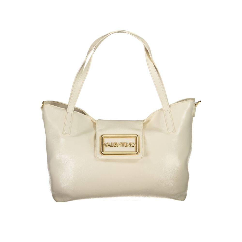 Mario Valentino Beige Polyethylene Women Handbag - ACCEXO