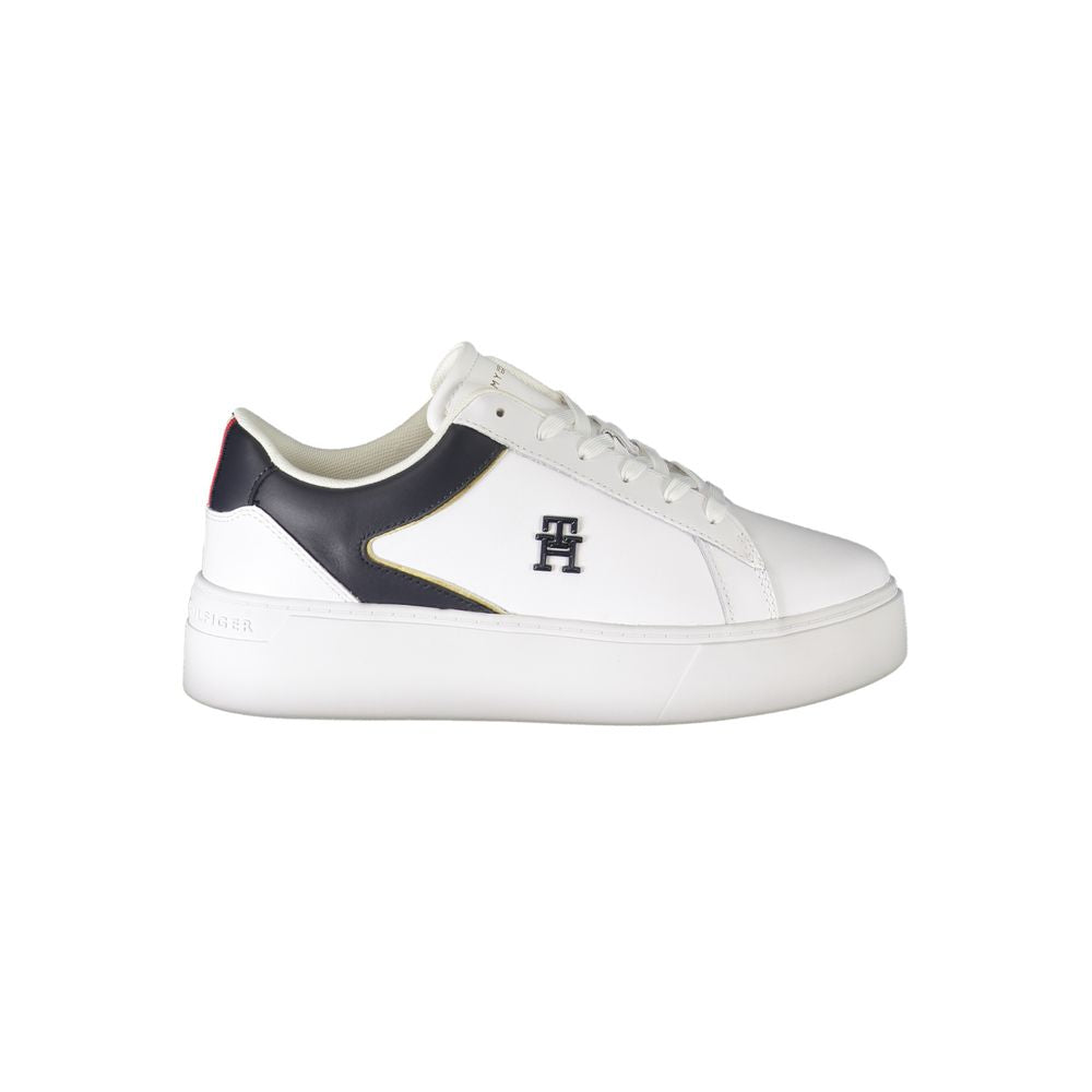 Tommy Hilfiger White Polyester Sneaker - ACCEXO