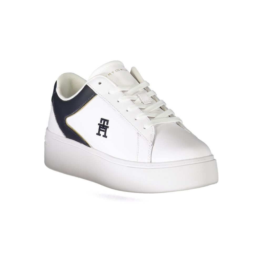 Tommy Hilfiger White Polyester Sneaker - ACCEXO