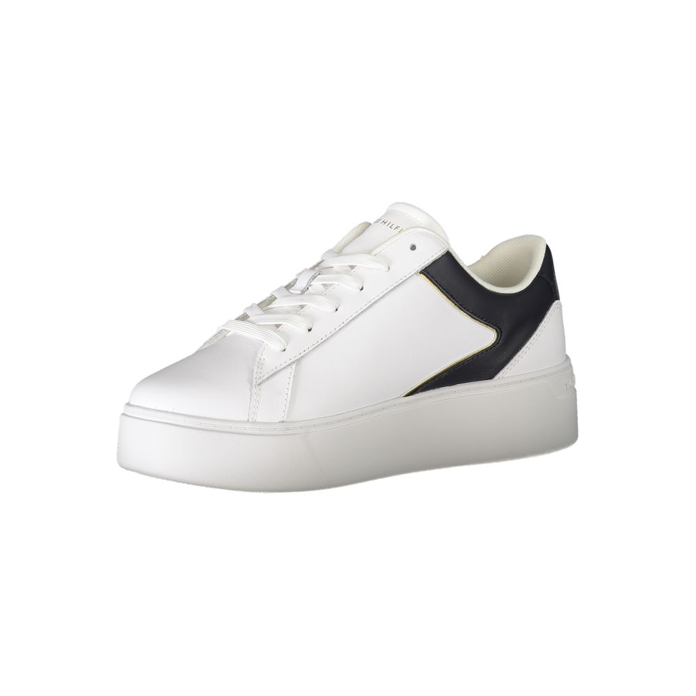 Tommy Hilfiger White Polyester Sneaker - ACCEXO