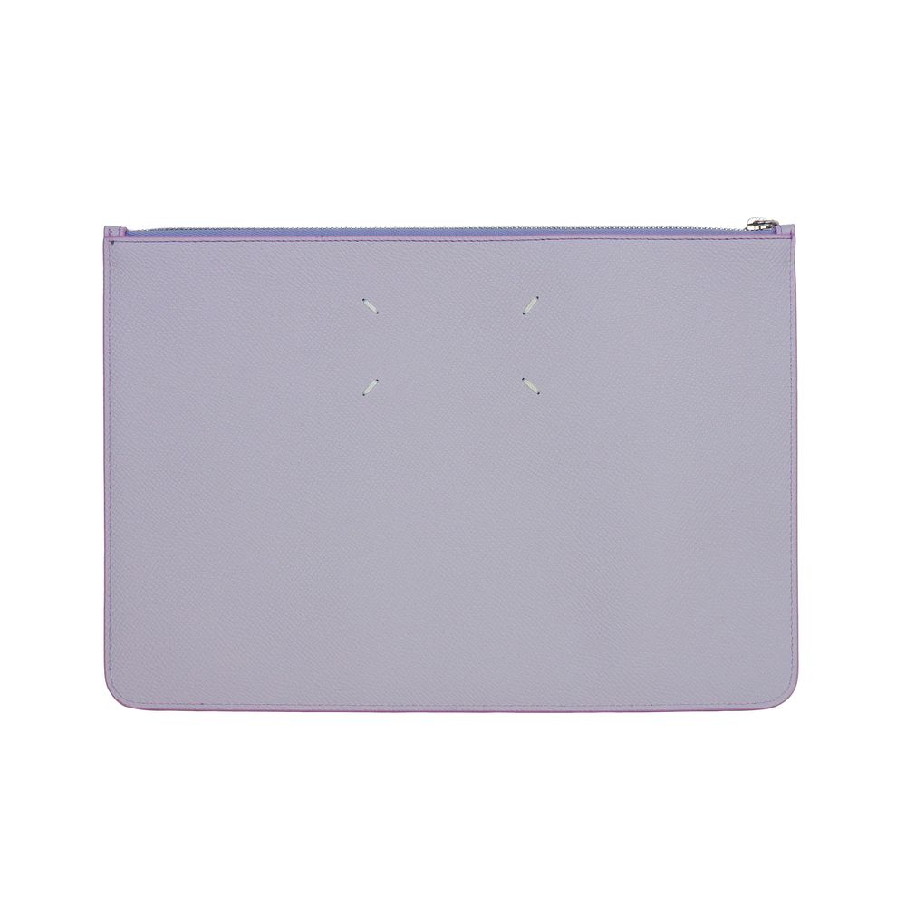 Maison Margiela Purple Calfskin Clutch Bag - ACCEXO