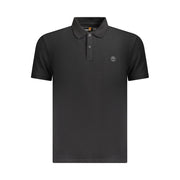 Timberland Black Cotton Men Polo Shirt