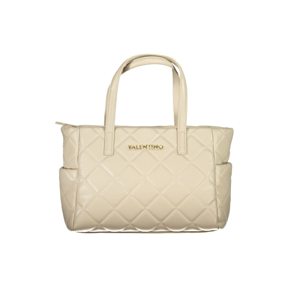 Mario Valentino Beige Polyethylene Handbag - ACCEXO