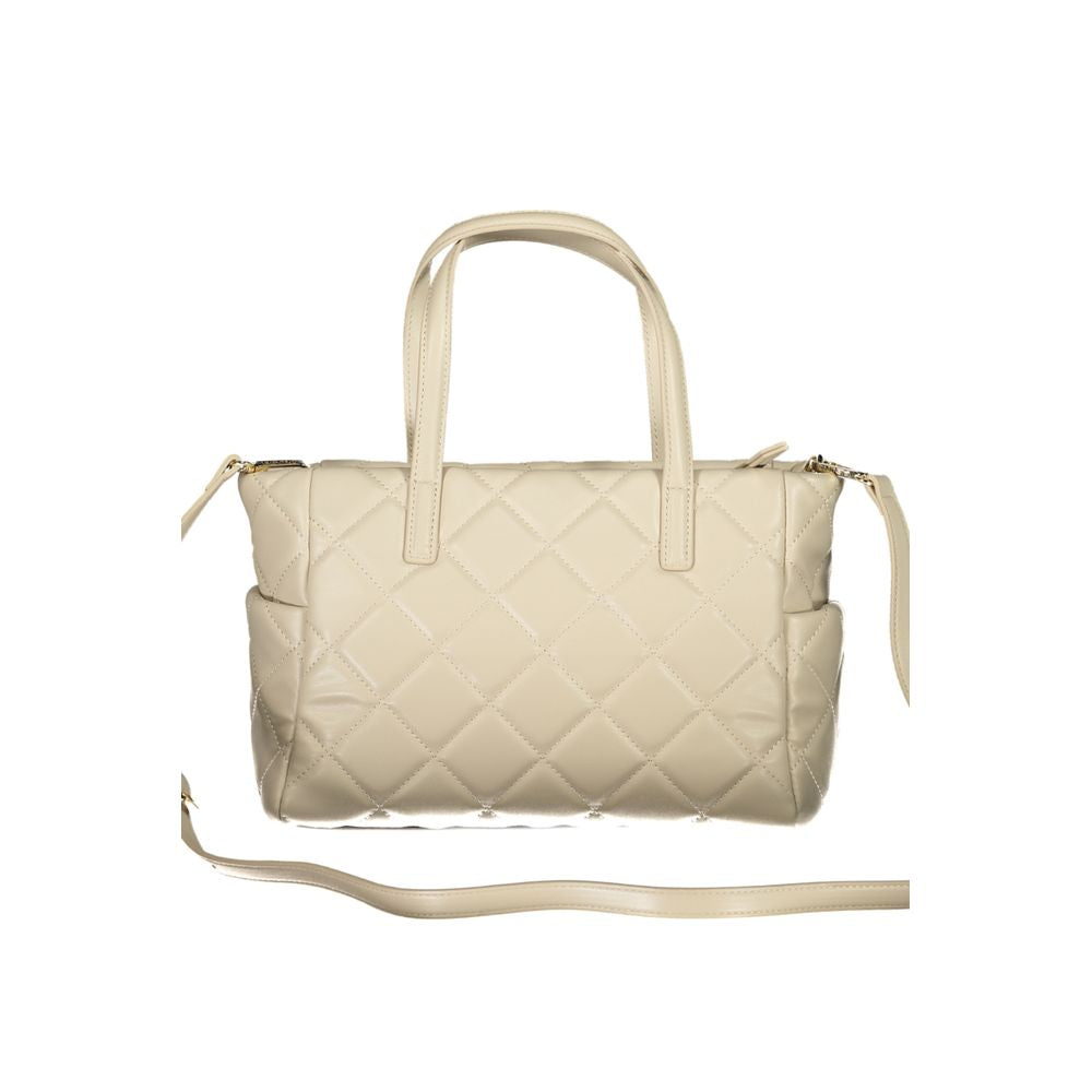 Mario Valentino Beige Polyethylene Handbag - ACCEXO