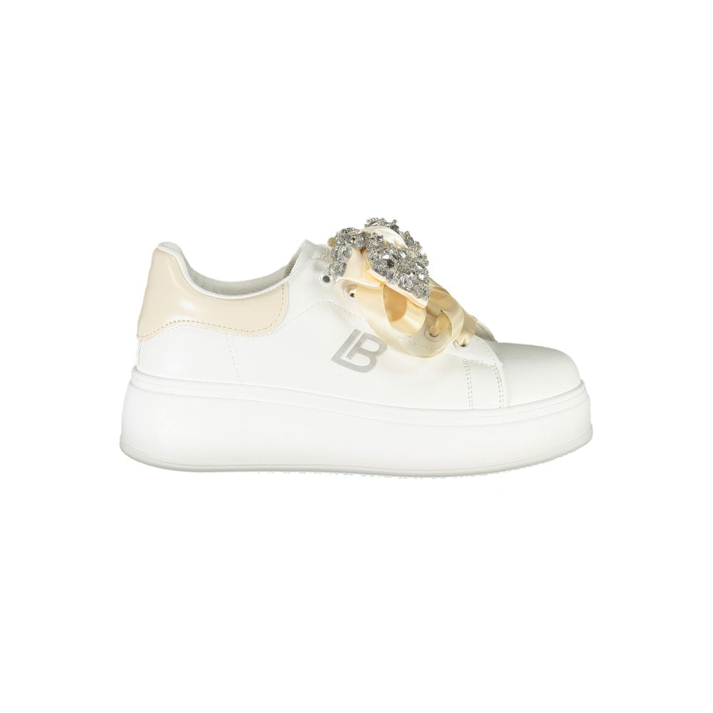Laura Biagiotti White Polyester Women Sneaker - ACCEXO