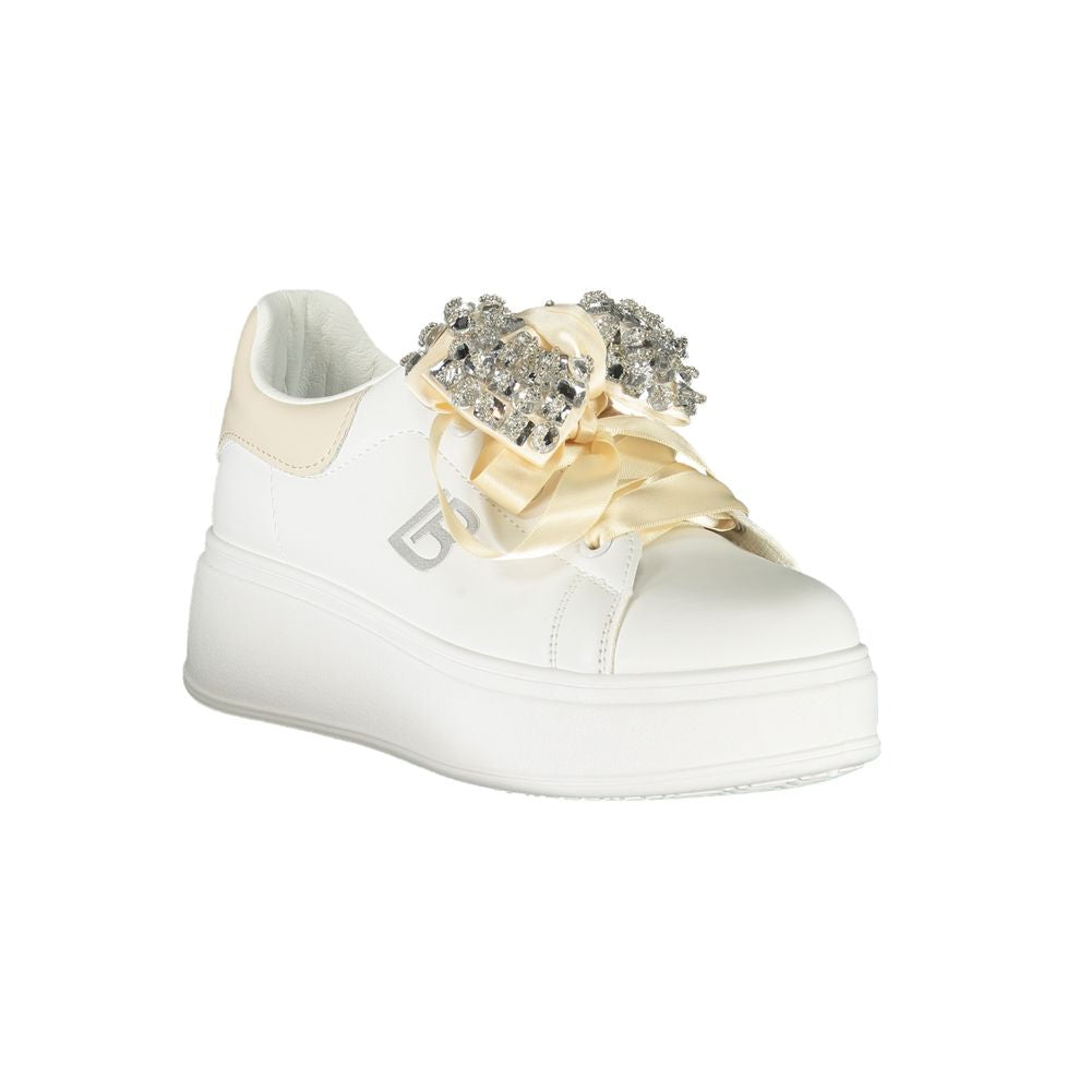Laura Biagiotti White Polyester Women Sneaker - ACCEXO