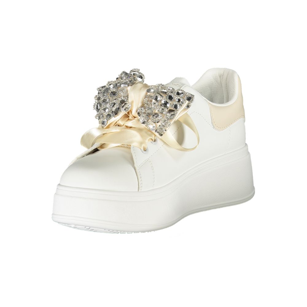 Laura Biagiotti White Polyester Women Sneaker - ACCEXO