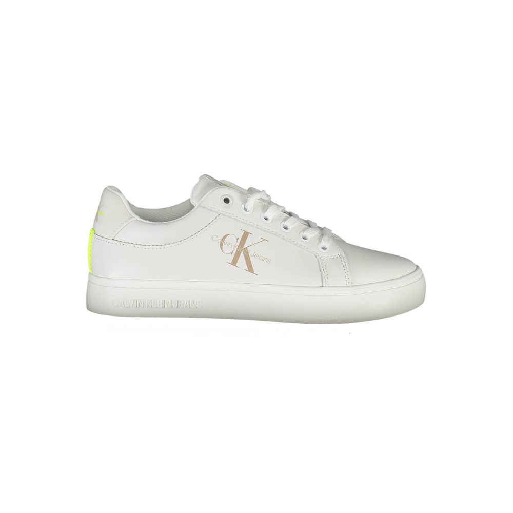 Calvin Klein White Leather Women Sneaker - ACCEXO