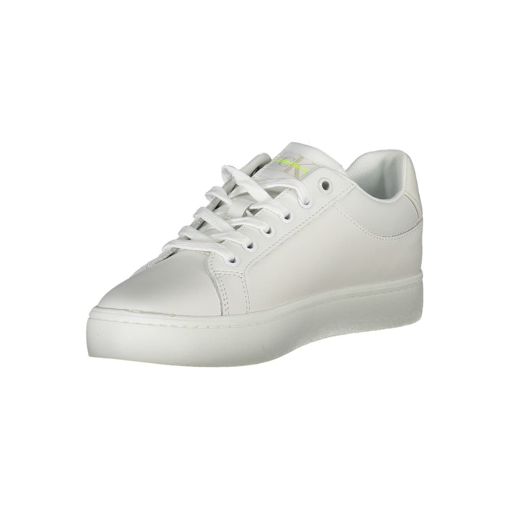 Calvin Klein White Leather Women Sneaker - ACCEXO