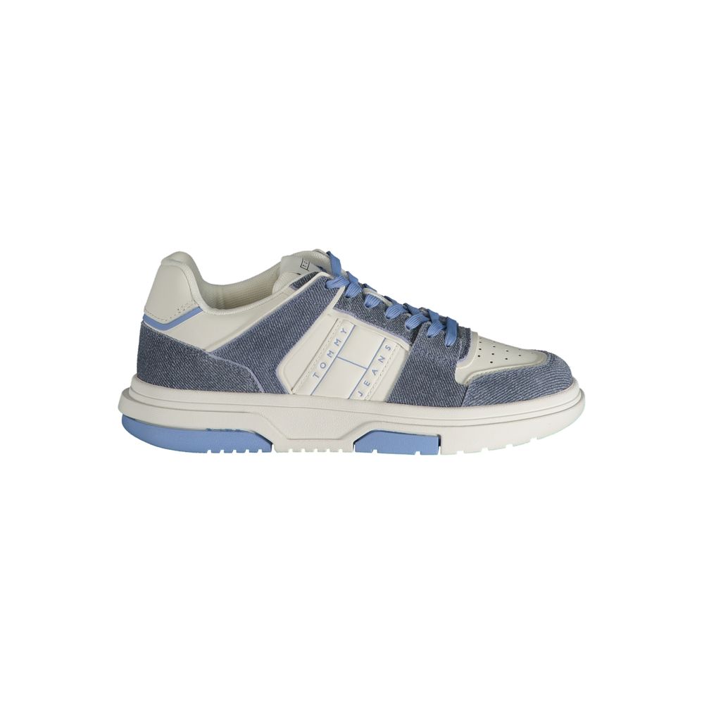 Tommy Hilfiger Light Blue Leather Women Sneaker - ACCEXO