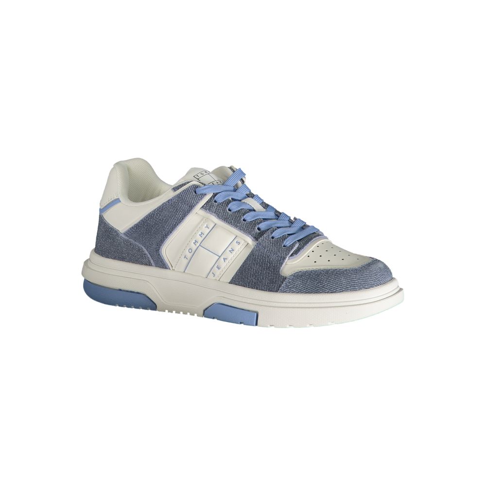 Tommy Hilfiger Light Blue Leather Women Sneaker - ACCEXO