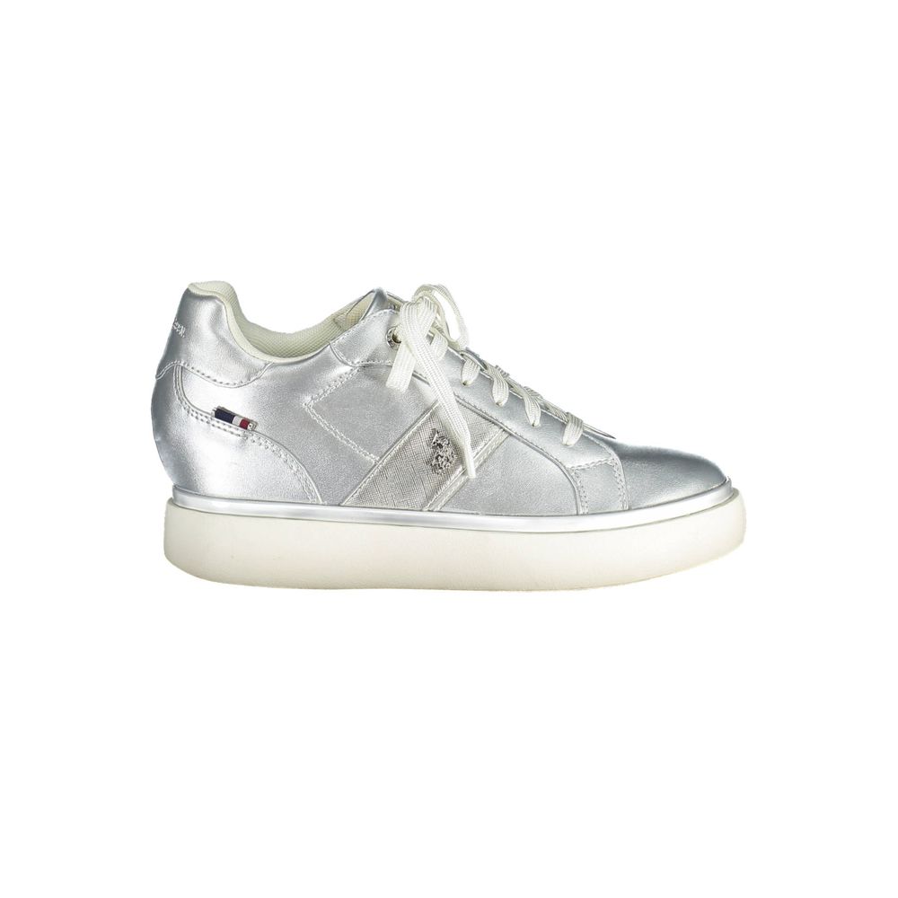 U.S. POLO ASSN. Gray Polyester Women Sneaker - ACCEXO