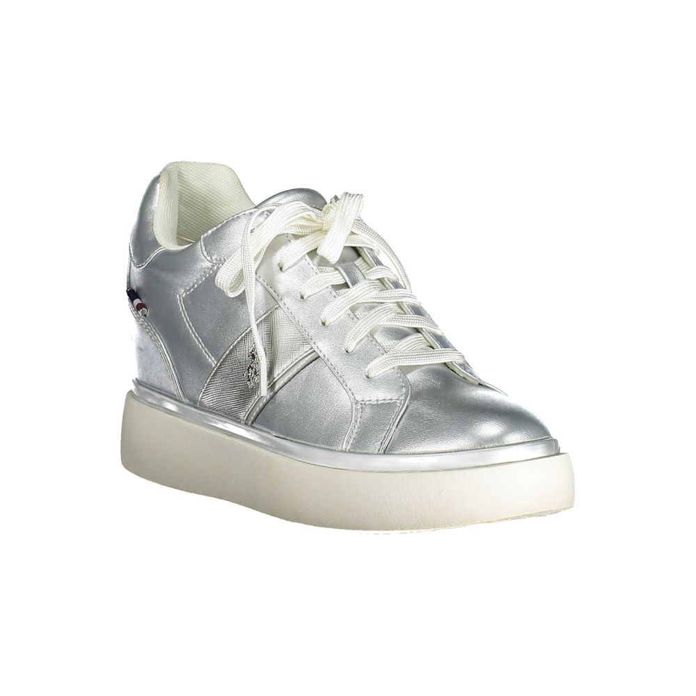 U.S. POLO ASSN. Gray Polyester Women Sneaker - ACCEXO