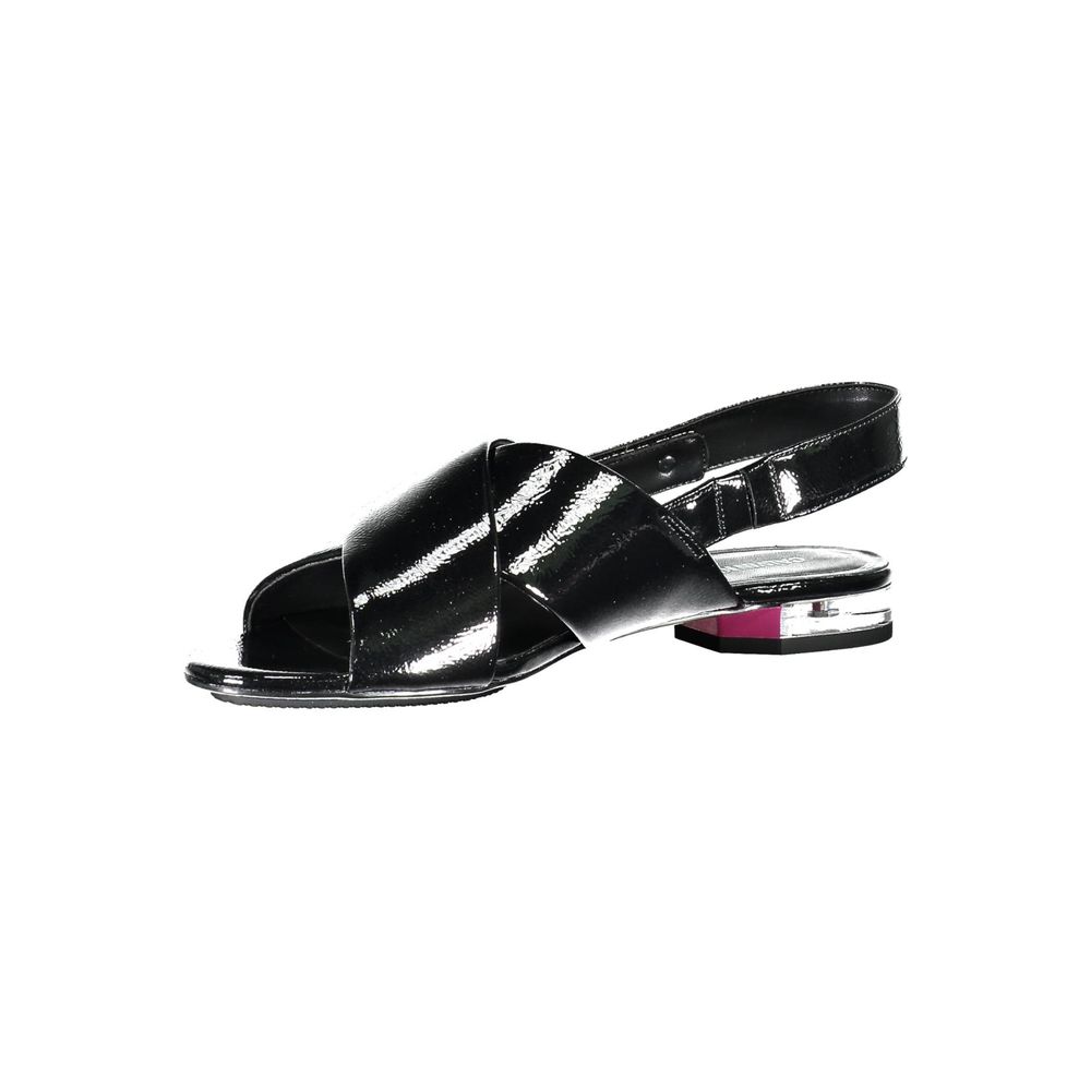 Calvin Klein Black Leather Women Sandal - ACCEXO