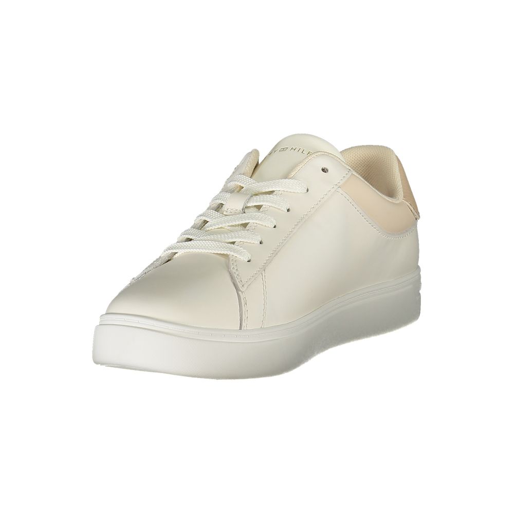 Tommy Hilfiger Beige Leather Women Sneaker - ACCEXO