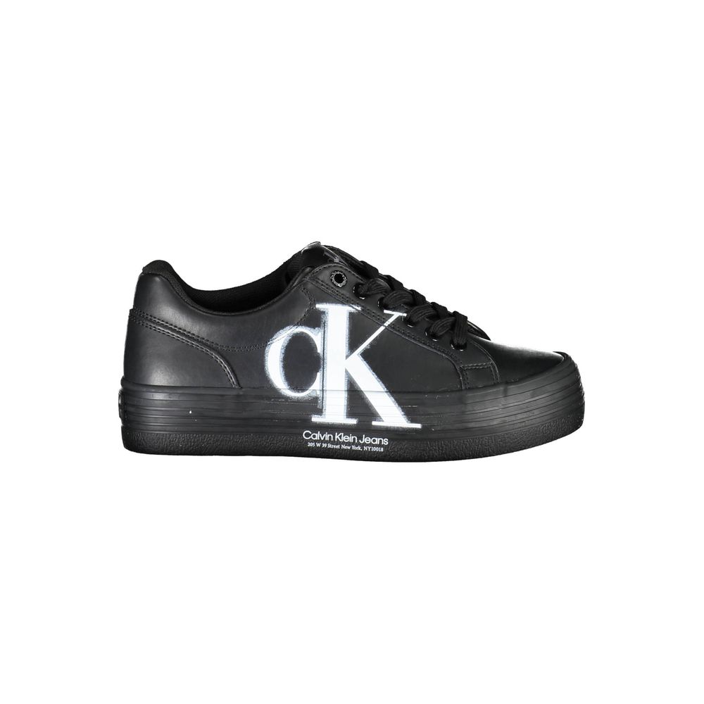 Calvin Klein Black Leather Women Sneaker - ACCEXO