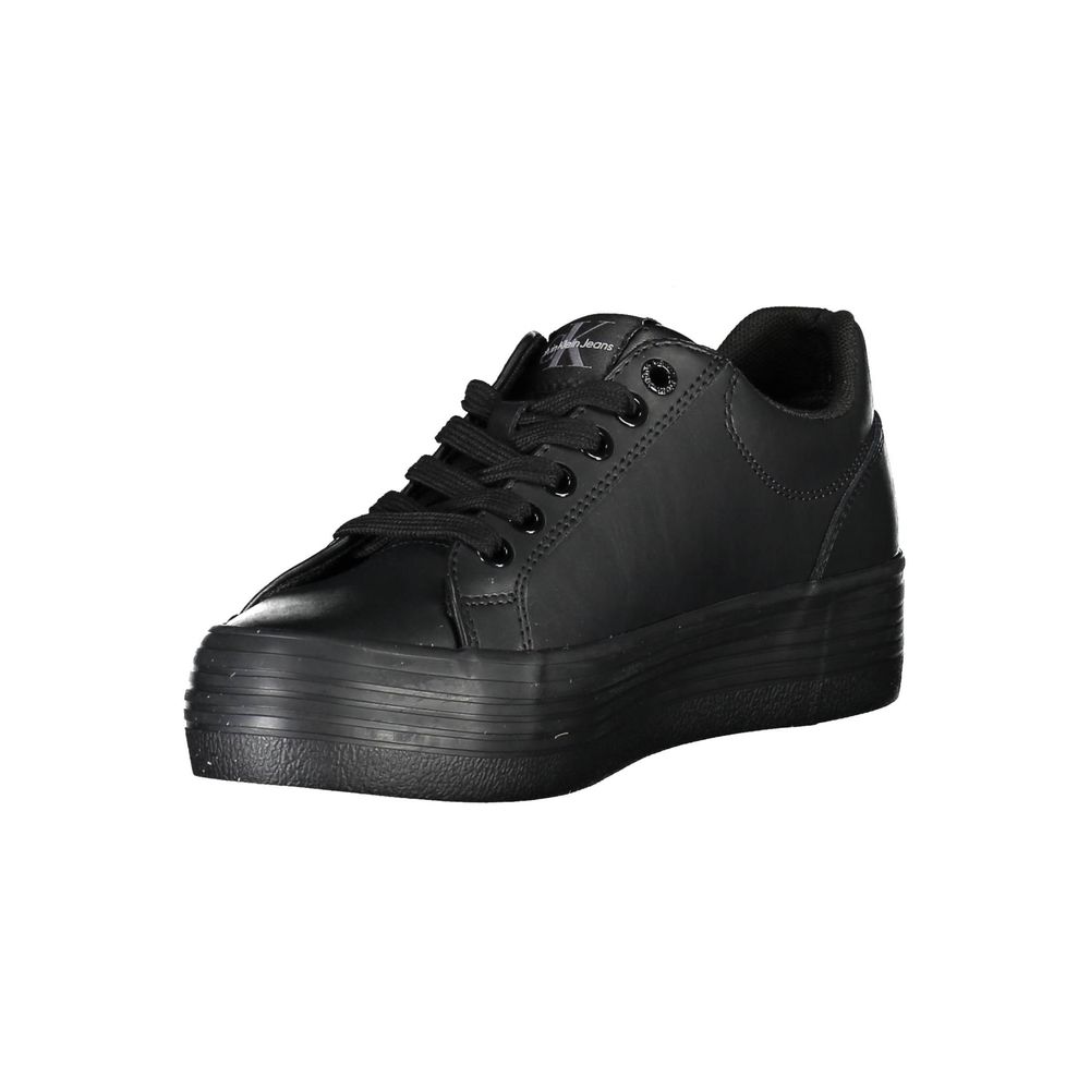 Calvin Klein Black Leather Women Sneaker - ACCEXO