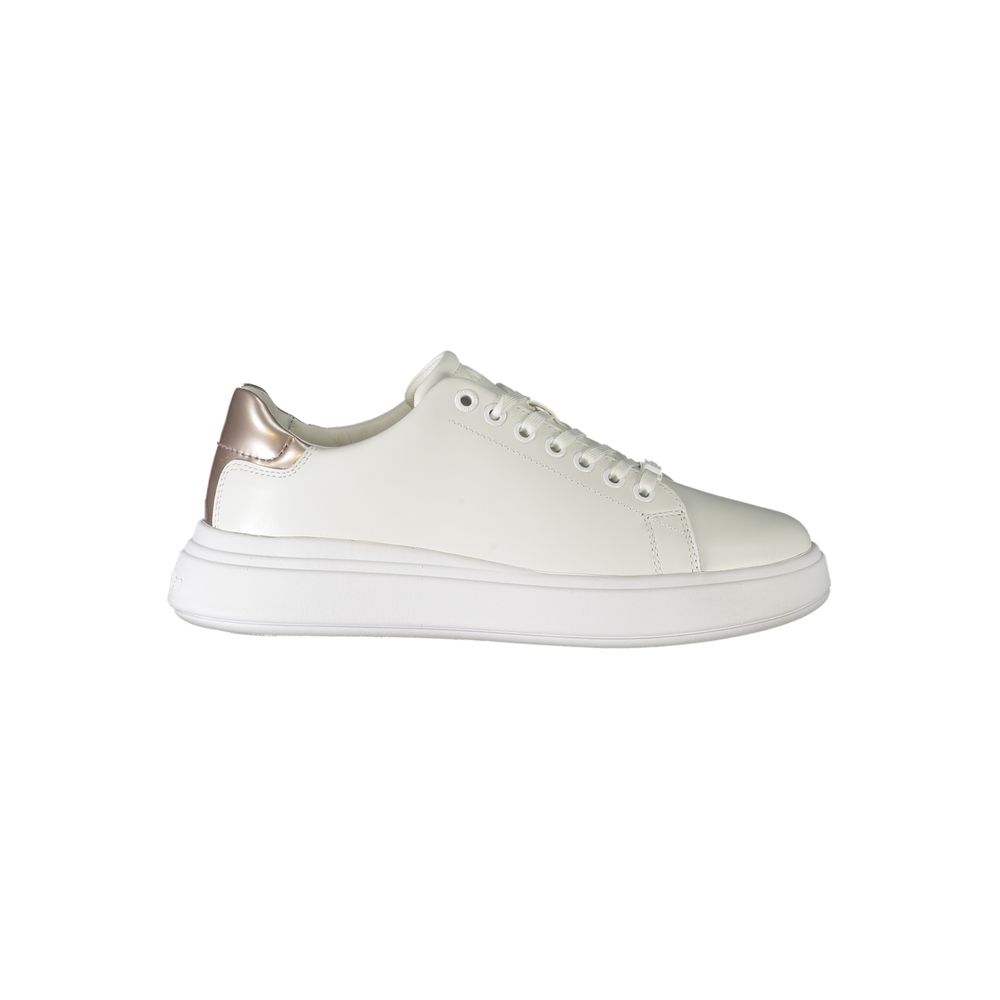 Calvin Klein White Polyester Sneaker - ACCEXO