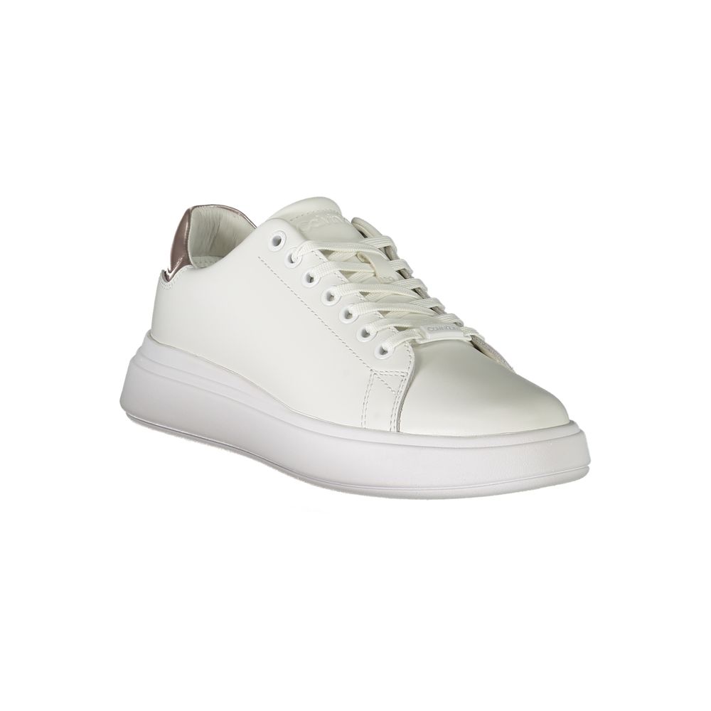 Calvin Klein White Polyester Sneaker - ACCEXO