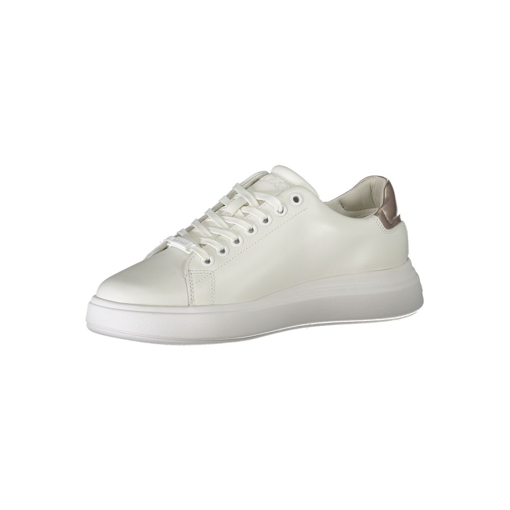 Calvin Klein White Polyester Sneaker - ACCEXO