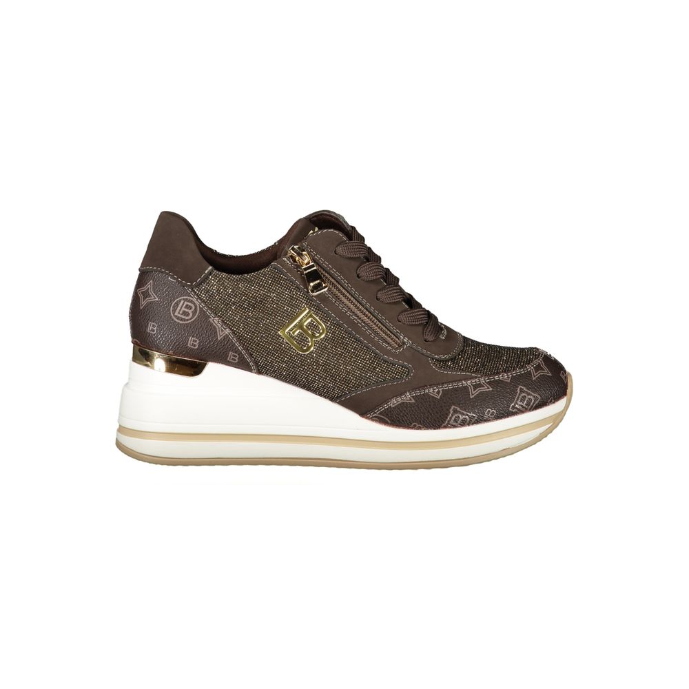 Laura Biagiotti Brown Polyester Women Sneaker - ACCEXO