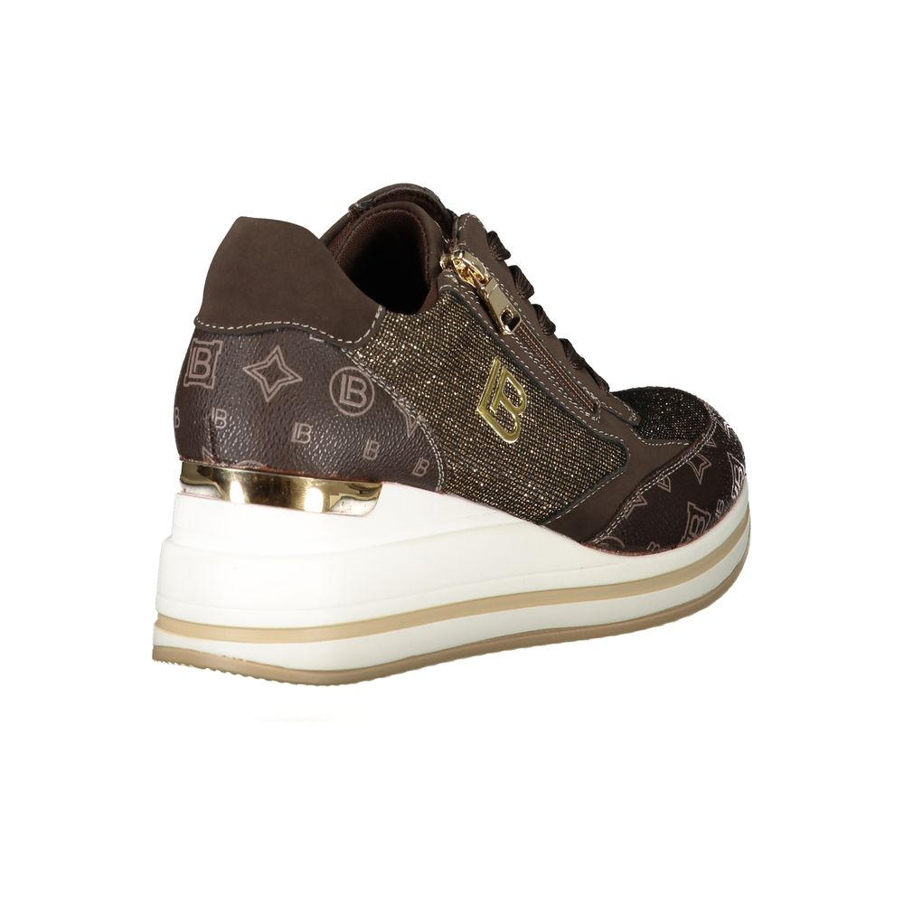 Laura Biagiotti Brown Polyester Women Sneaker - ACCEXO