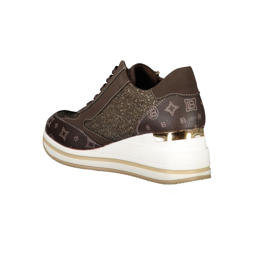 Laura Biagiotti Brown Polyester Women Sneaker - ACCEXO