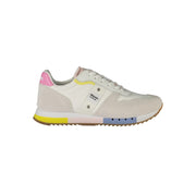 Blauer White Leather Women Sneaker - ACCEXO