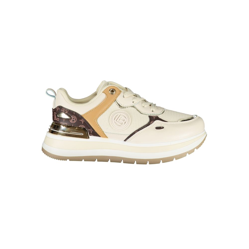 Laura Biagiotti Beige Polyester Women Sneaker - ACCEXO