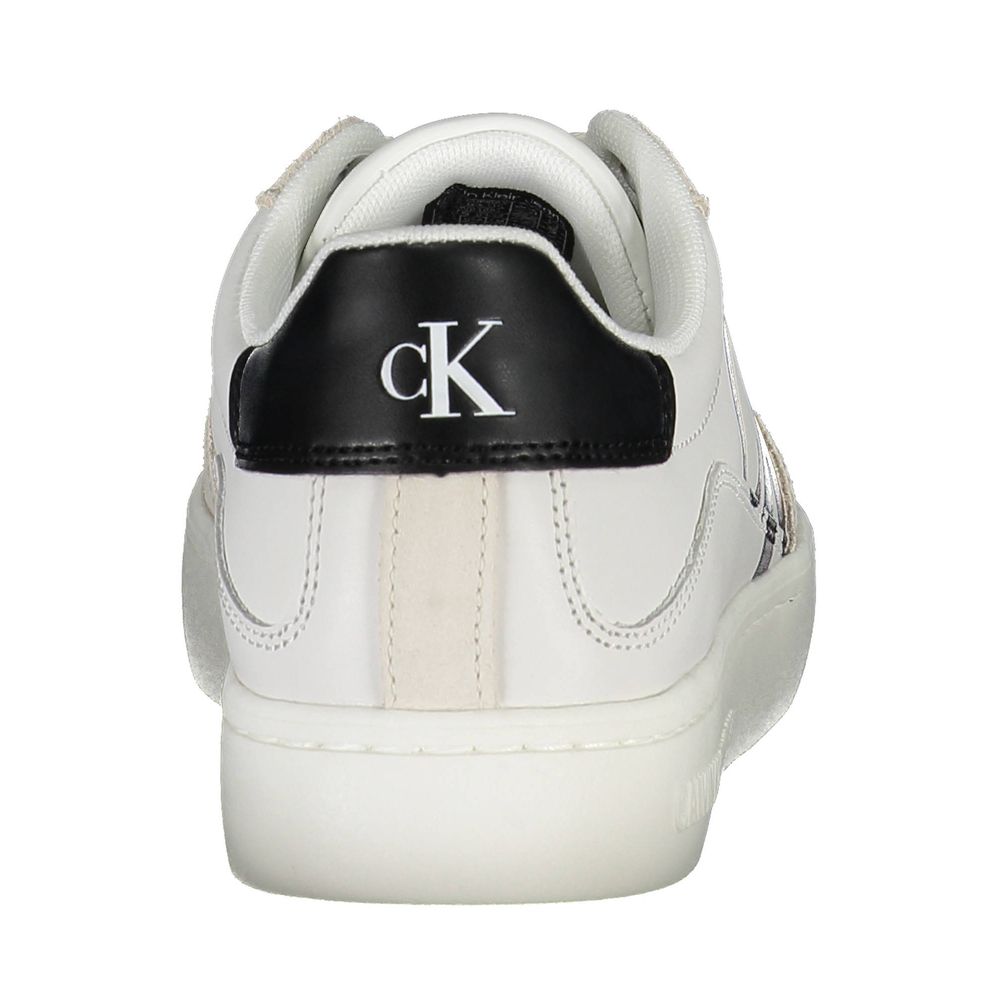 Calvin Klein White Polyester Sneaker - ACCEXO