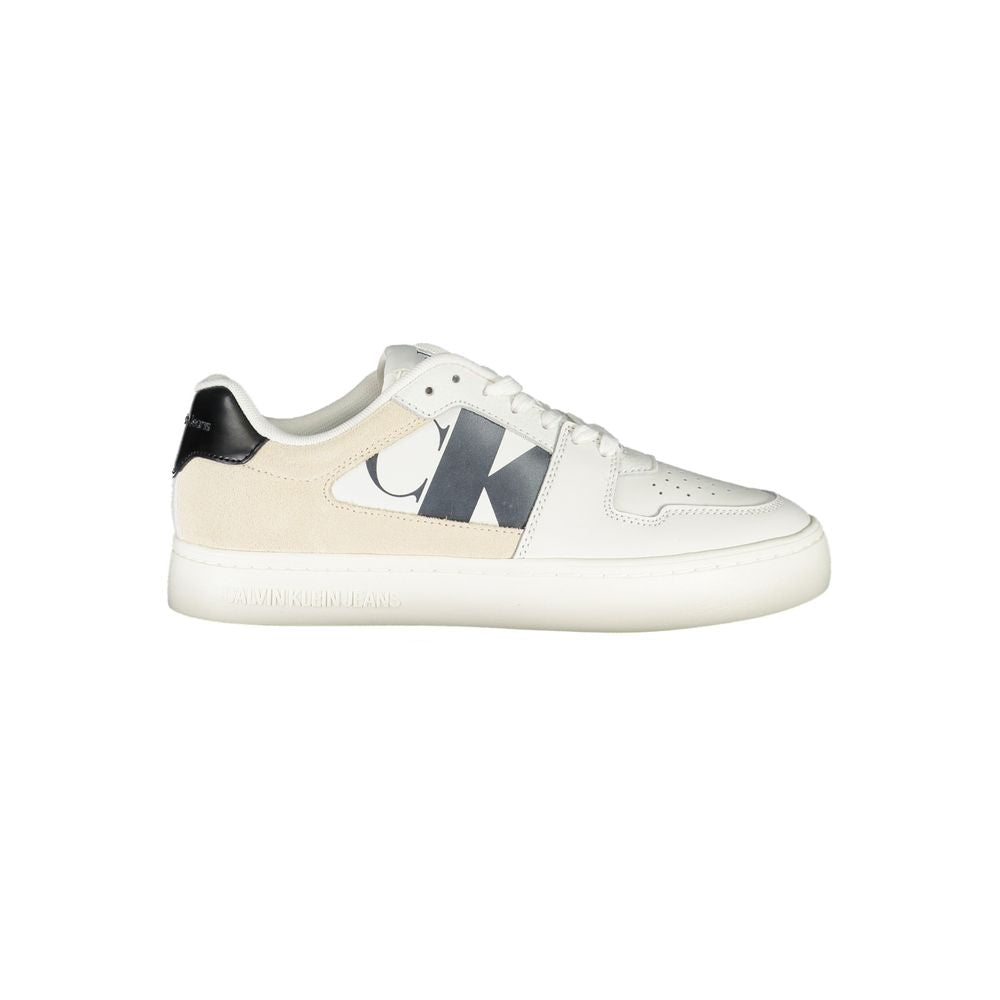 Calvin Klein White Polyester Sneaker - ACCEXO