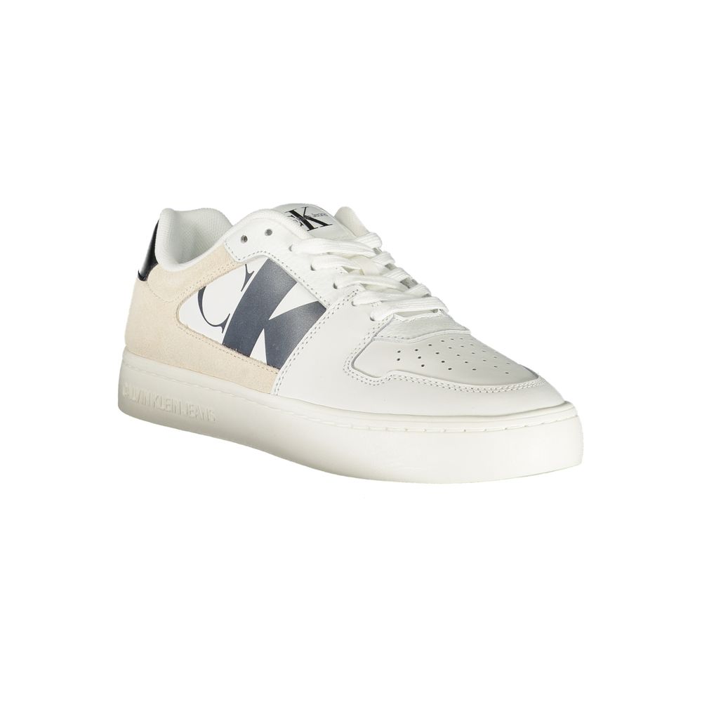 Calvin Klein White Polyester Sneaker - ACCEXO
