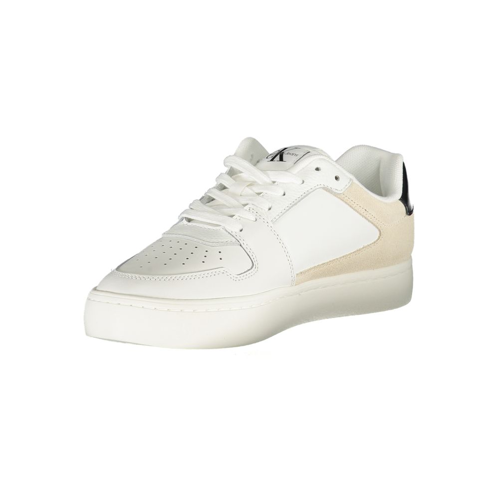 Calvin Klein White Polyester Sneaker - ACCEXO