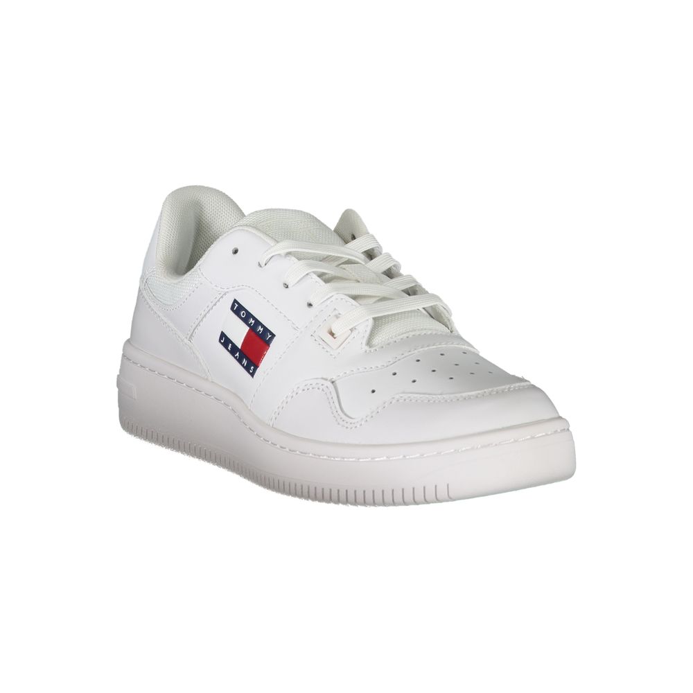 Tommy Hilfiger White Leather Women Sneaker - ACCEXO