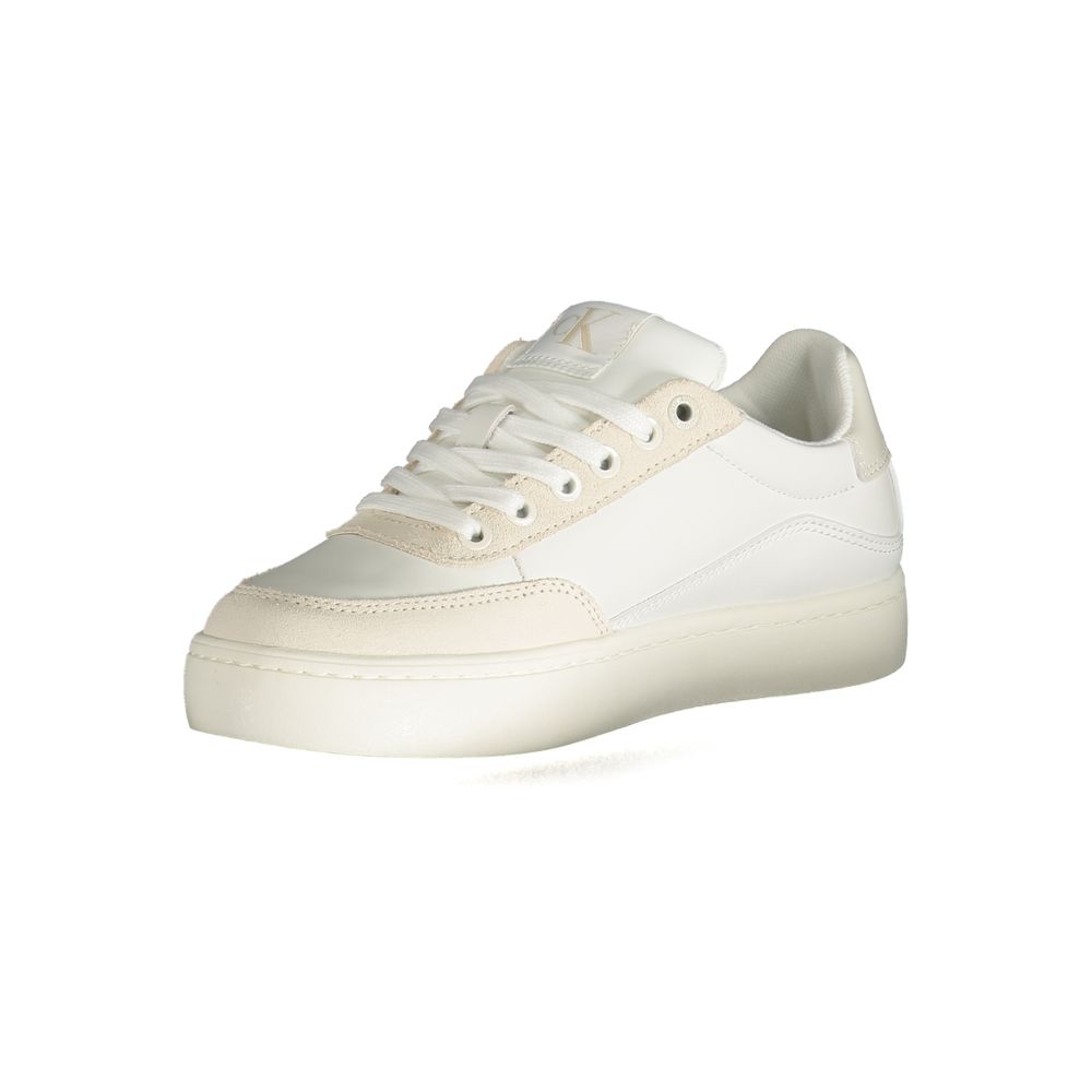 Calvin Klein White Polyester Sneaker - ACCEXO