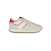 Tommy Hilfiger Red Leather Women Sneaker - ACCEXO