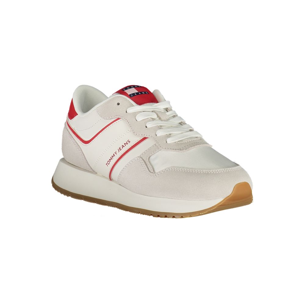 Tommy Hilfiger Red Leather Women Sneaker - ACCEXO