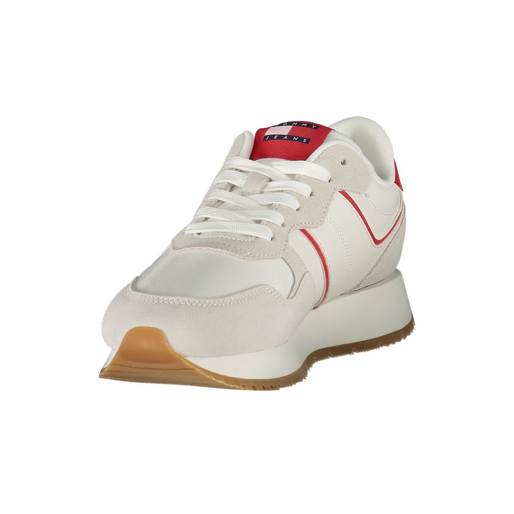 Tommy Hilfiger Red Leather Women Sneaker - ACCEXO
