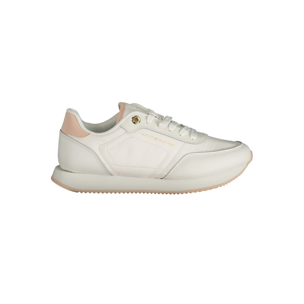 Tommy Hilfiger White Polyester Sneaker - ACCEXO