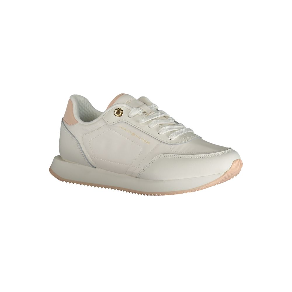Tommy Hilfiger White Polyester Sneaker - ACCEXO