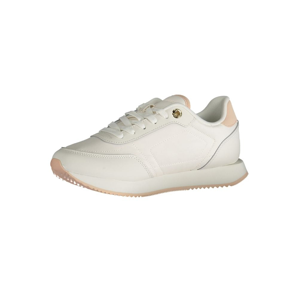 Tommy Hilfiger White Polyester Sneaker - ACCEXO