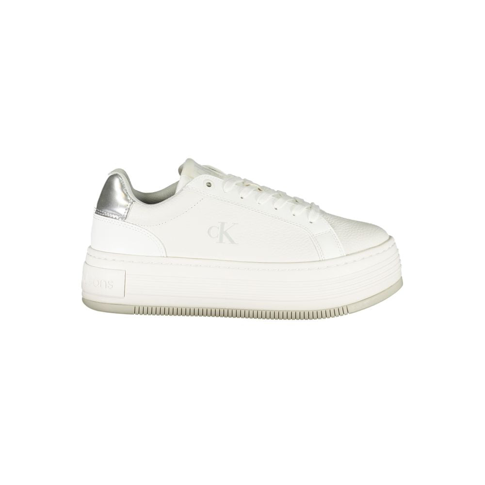 Calvin Klein White Leather Women Sneaker - ACCEXO