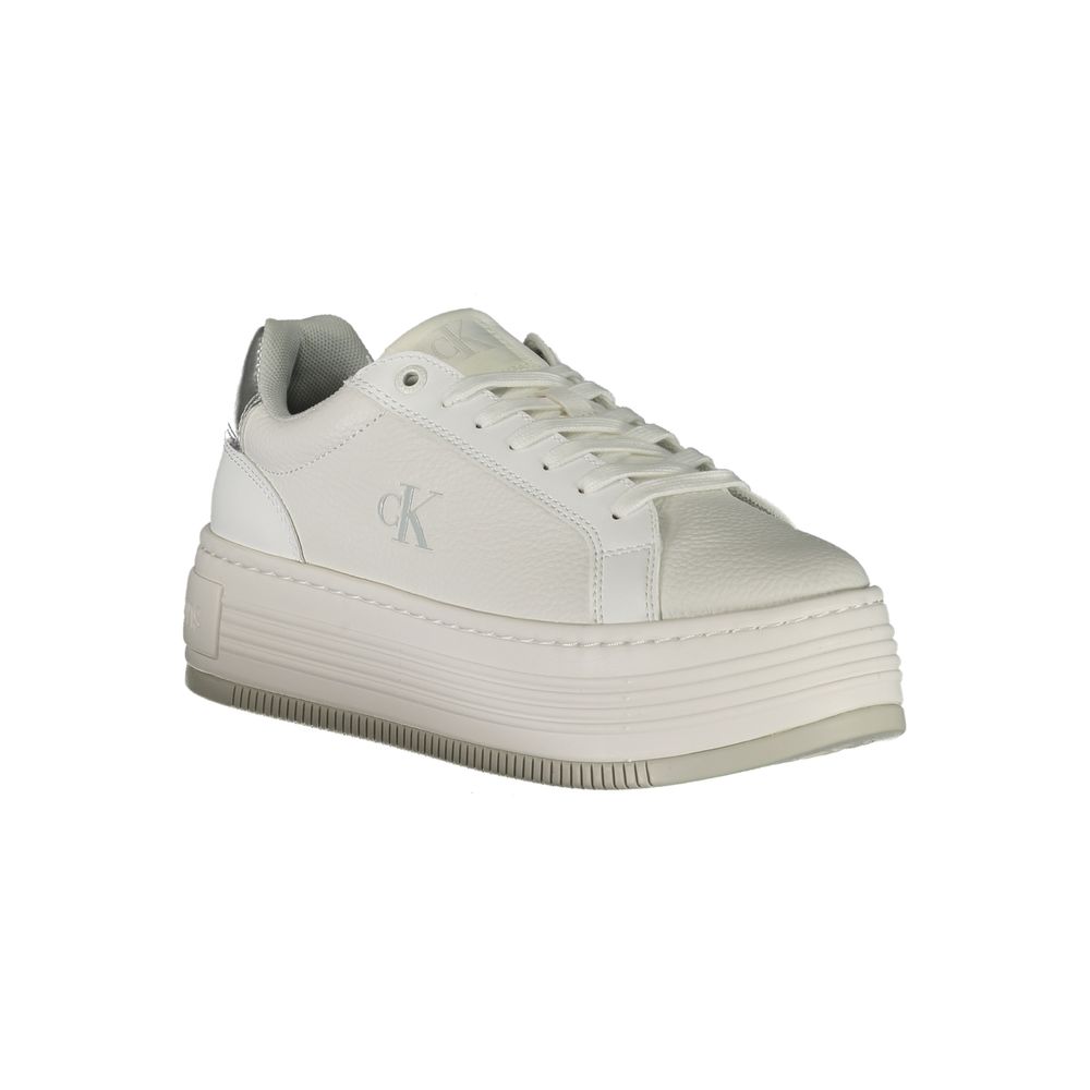 Calvin Klein White Leather Women Sneaker - ACCEXO