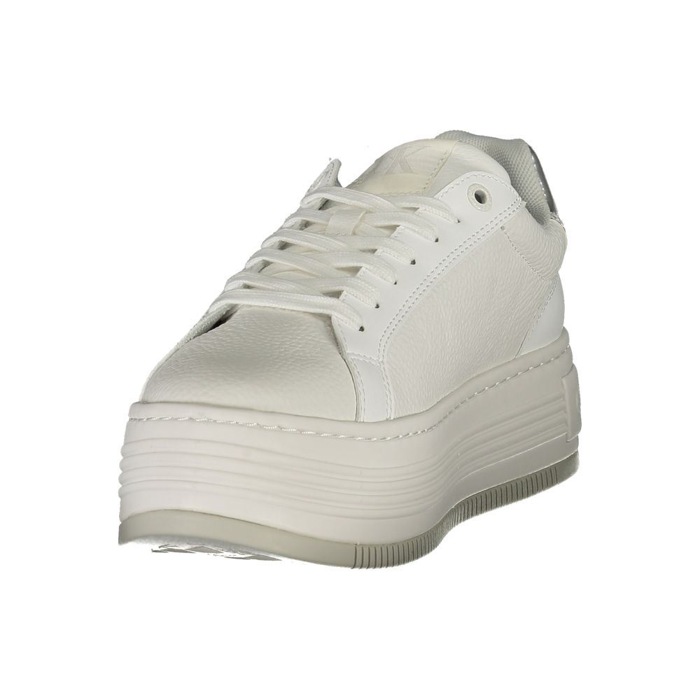 Calvin Klein White Leather Women Sneaker - ACCEXO