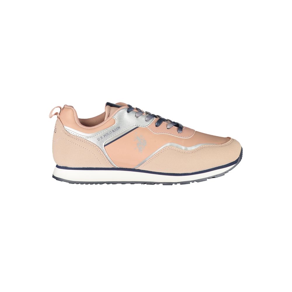 U.S. POLO ASSN. Pink Polyester Sneaker - ACCEXO