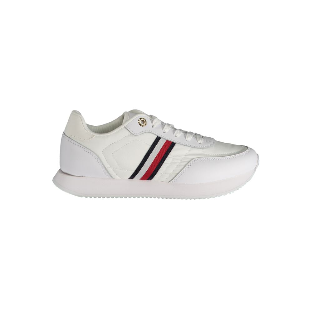 Tommy Hilfiger White Polyester Sneaker - ACCEXO
