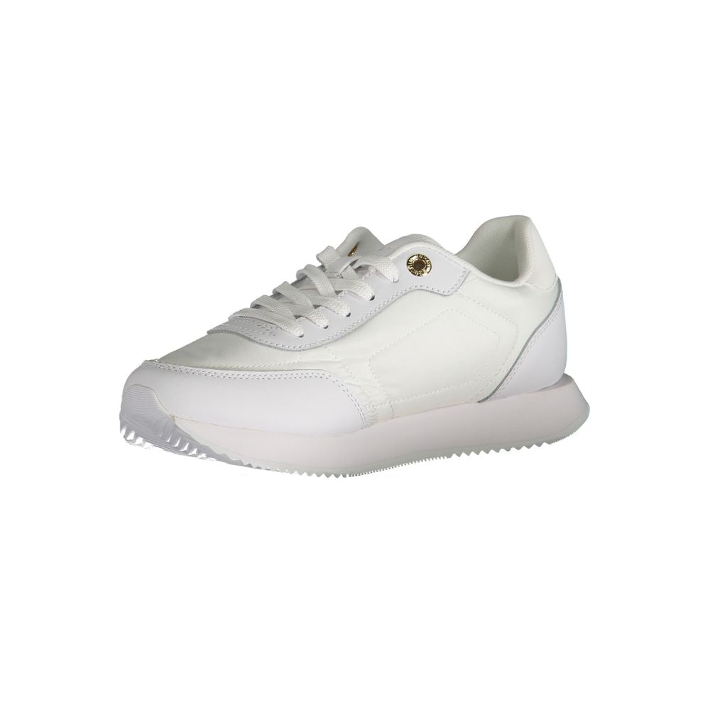 Tommy Hilfiger White Polyester Sneaker - ACCEXO
