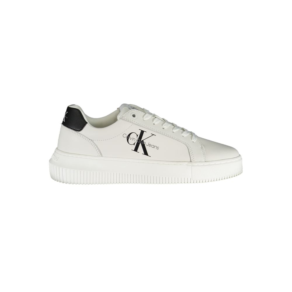 Calvin Klein Eco-Chic White Sneakers with Contrast Details - ACCEXO