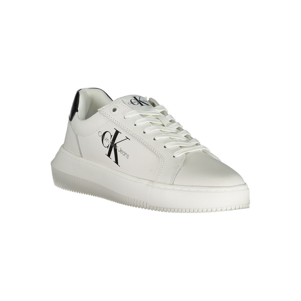 Calvin Klein Eco-Chic White Sneakers with Contrast Details - ACCEXO
