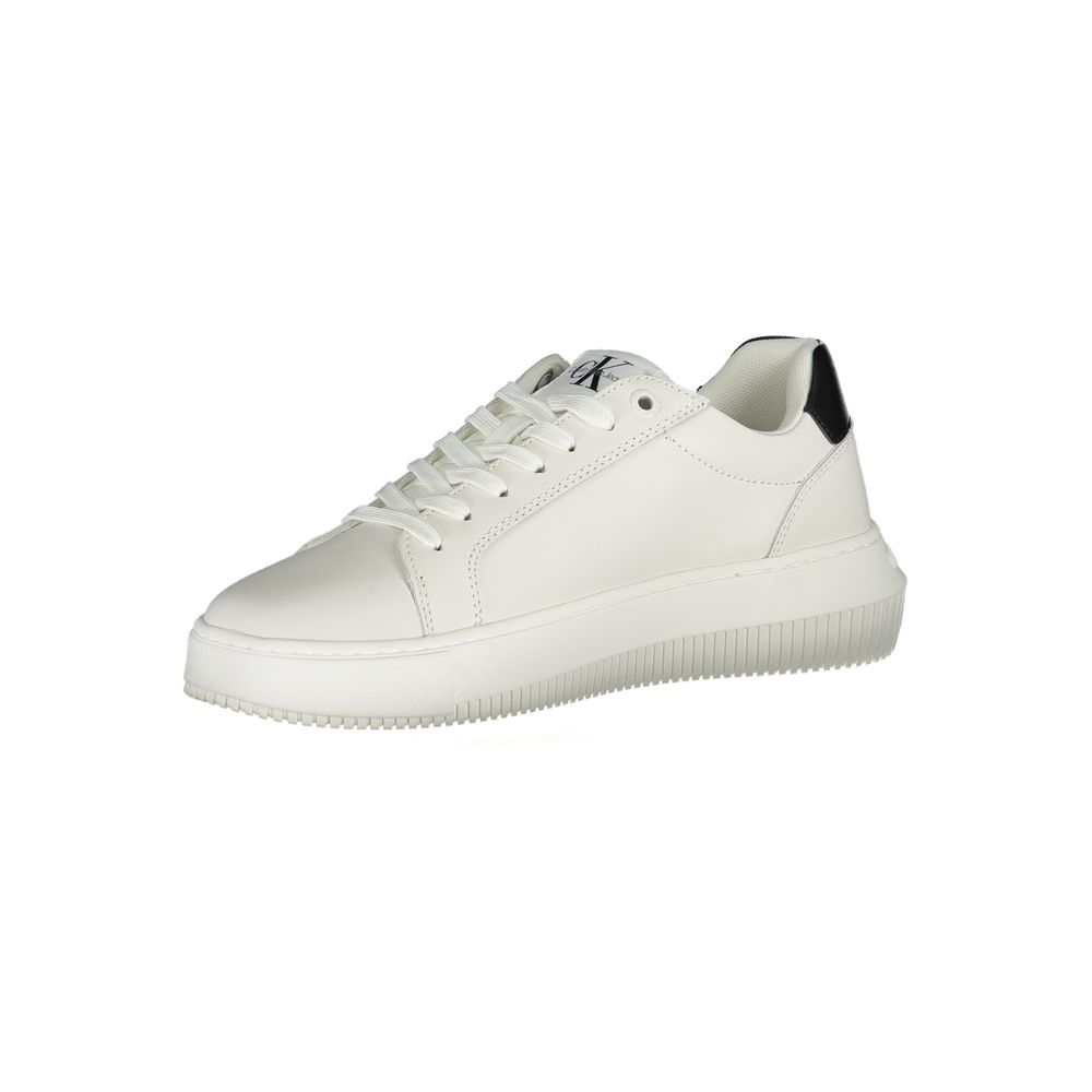 Calvin Klein Eco-Chic White Sneakers with Contrast Details - ACCEXO